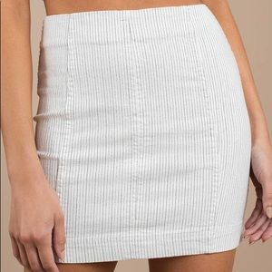 Free People Modern Femme Mini Skirt in White